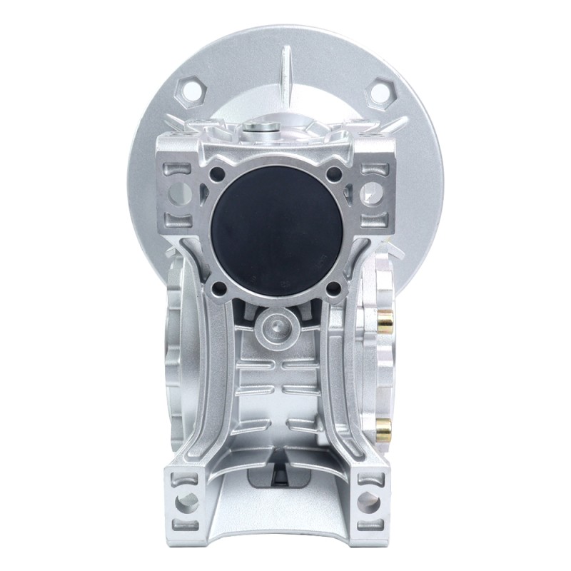 MRVR075 ウォームドライブギアボックス 100:1 比 φ19mm 入力シャフト 80B14 モーター入力フランジ付き