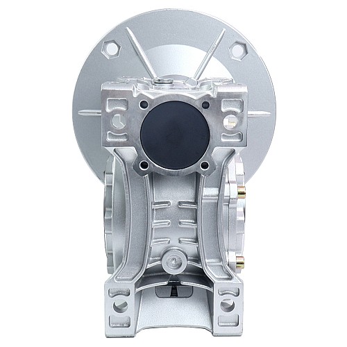 MRVR090 ウォームドライブギアボックス 100:1 比 φ19mm 入力シャフト 80B14 モーター入力フランジ付き