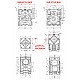 50:1 ウォームギアボックス NMRV30 ウォームギア減速機 11mm 入力シャフト径