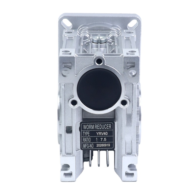 7.5:1 ウォームギアボックス YRV40 ウォームギア減速機 14mm 入力シャフト径 - YRV40-G7.5-D14 | StepperOnline