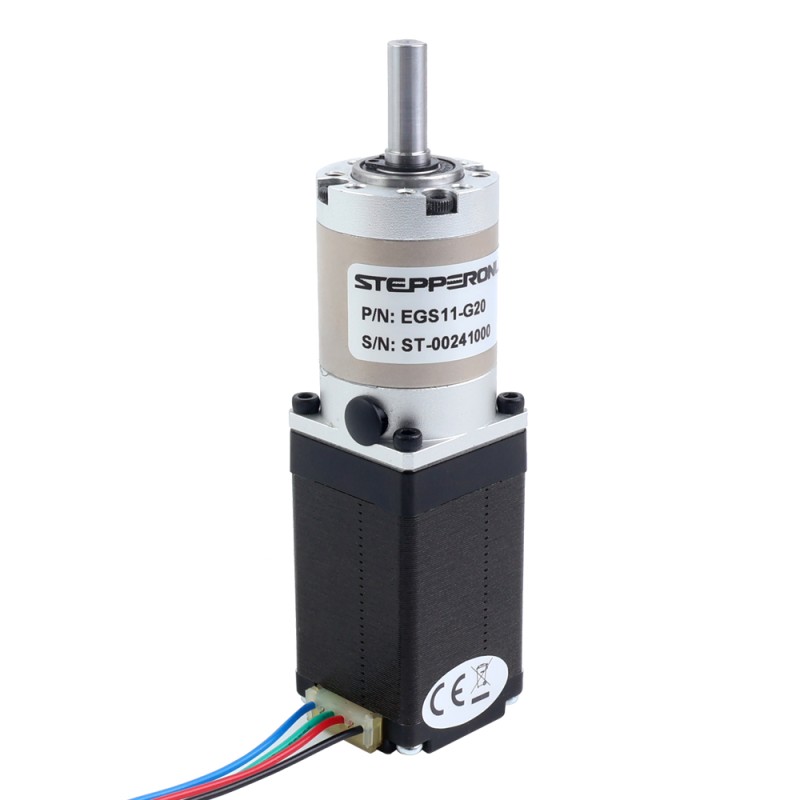 Nema 11 ステッピングモーター バイポーラ L=51mm 減速比20:1 EGシリーズプラネタリーギアボックス - 11HS20-0704S-EGS20 | StepperOnline