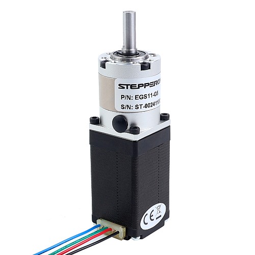 Nema 11 ステッピングモーター バイポーラ L=51mm 減速比5:1 EGシリーズプラネタリーギアボックス - 11HS20-0704S-EGS5 | StepperOnline