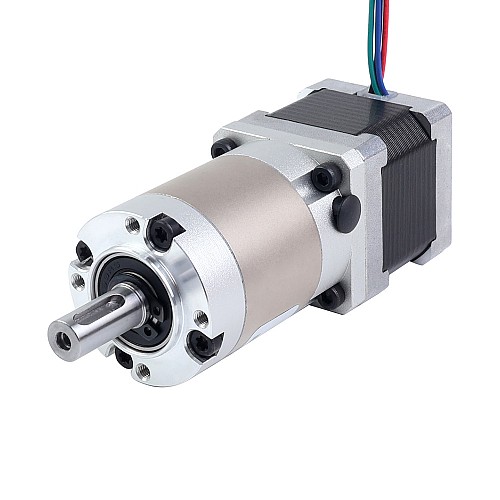 Nema 14 ステッピングモーター バイポーラ L=34mm 減速比15:1 EGシリーズプラネタリーギアボックス - 14HS13-1004S-EGS15 | StepperOnline