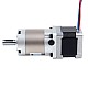 Nema 14 ステッピングモーター バイポーラ L=34mm 減速比20:1 EGシリーズプラネタリーギアボックス - 14HS13-1004S-EGS20 | StepperOnline