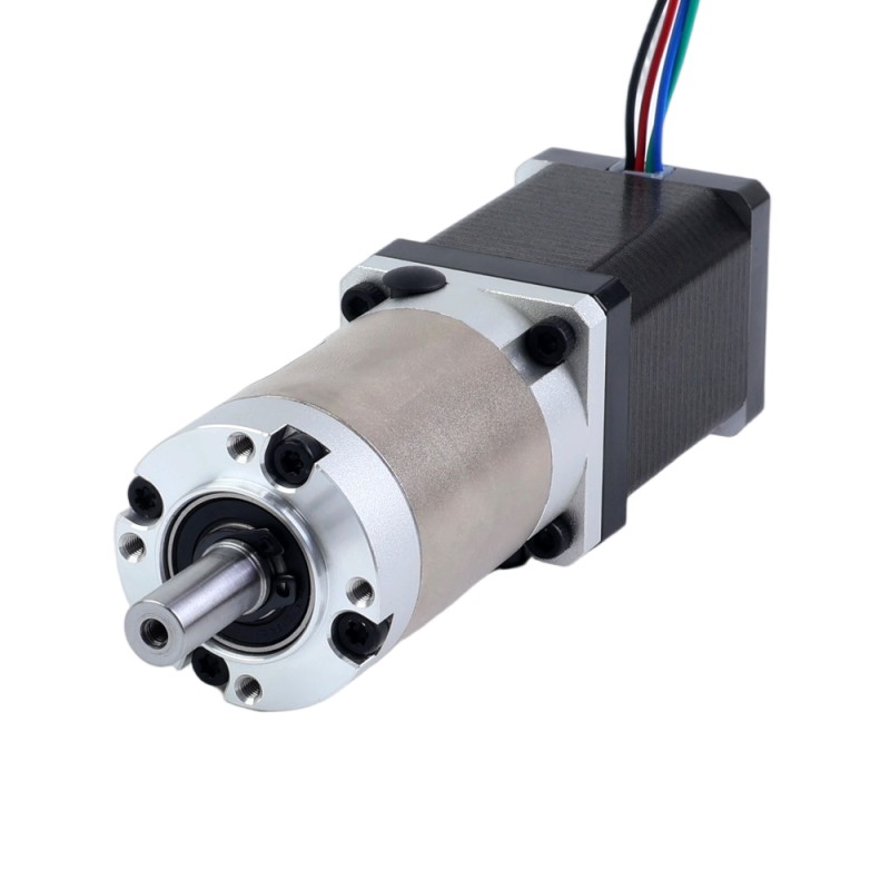 Nema 14 ステッピングモーター バイポーラ L=52mm w/ 減速比 100:1 EG シリーズプラネタリーギアボックス - 14HS20-1504S-EGS100 | StepperOnline