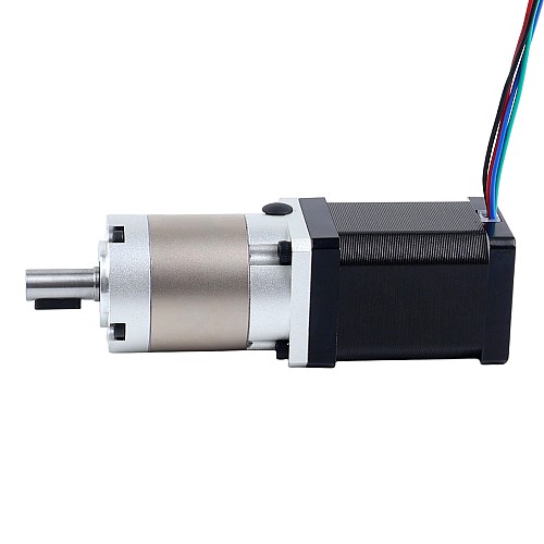 Nema 14 ステッピングモーター バイポーラ L=52mm w/ 減速比 20:1 EG シリーズプラネタリーギアボックス - 14HS20-1504S-EGS20 | StepperOnline