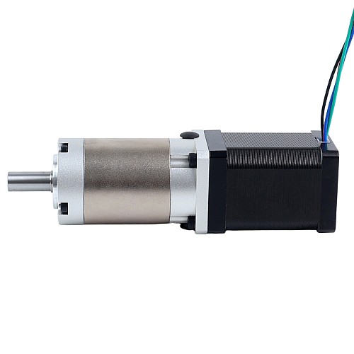 Nema 14 ステッピングモーター バイポーラ L=52mm w/ 減速比 45:1 EG シリーズプラネタリーギアボックス - 14HS20-1504S-EGS45 | StepperOnline