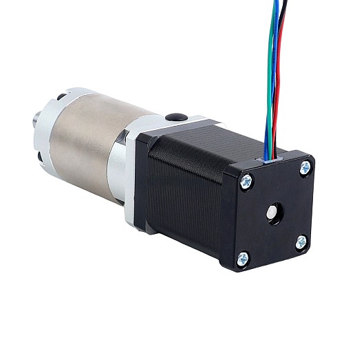 Nema 14 ステッピングモーター バイポーラ L=52mm w/ 減速比 45:1 EG シリーズプラネタリーギアボックス - 14HS20-1504S-EGS45 | StepperOnline