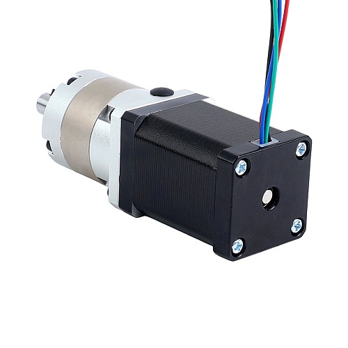 Nema 14 ステッピングモーター バイポーラ L=52mm w/ 減速比 5:1 EG シリーズプラネタリーギアボックス - 14HS20-1504S-EGS5 | StepperOnline