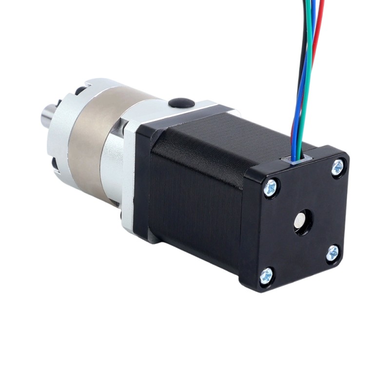 Nema 14 ステッピングモーター バイポーラ L=52mm w/ 減速比 5:1 EG シリーズプラネタリーギアボックス - 14HS20-1504S-EGS5 | StepperOnline