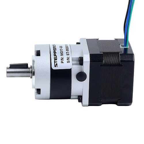Nema 17 ステッピングモーター バイポーラ L=34mm w/ 減速比 5:1 MG シリーズプラネタリーギアボックス - 17HS13-0404S-MG5 | StepperOnline