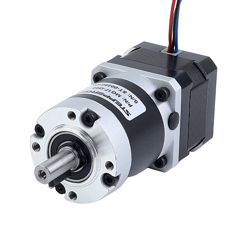 Nema 17 ステッピングモーター バイポーラ L=34mm w/ 減速比 50:1 MG シリーズプラネタリーギアボックス - 17HS13-0404S-MG50 | StepperOnline