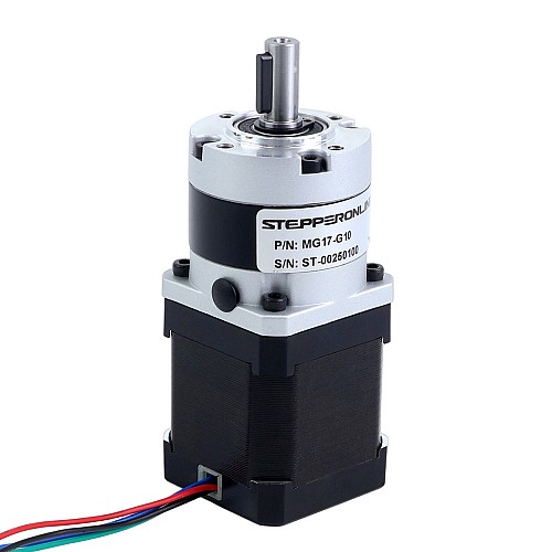 Nema 17 ステッピングモーター バイポーラ L=48mm w/ 減速比 10:1 MG シリーズプラネタリーギアボックス - 17HS19-1684S-MG10 | StepperOnline