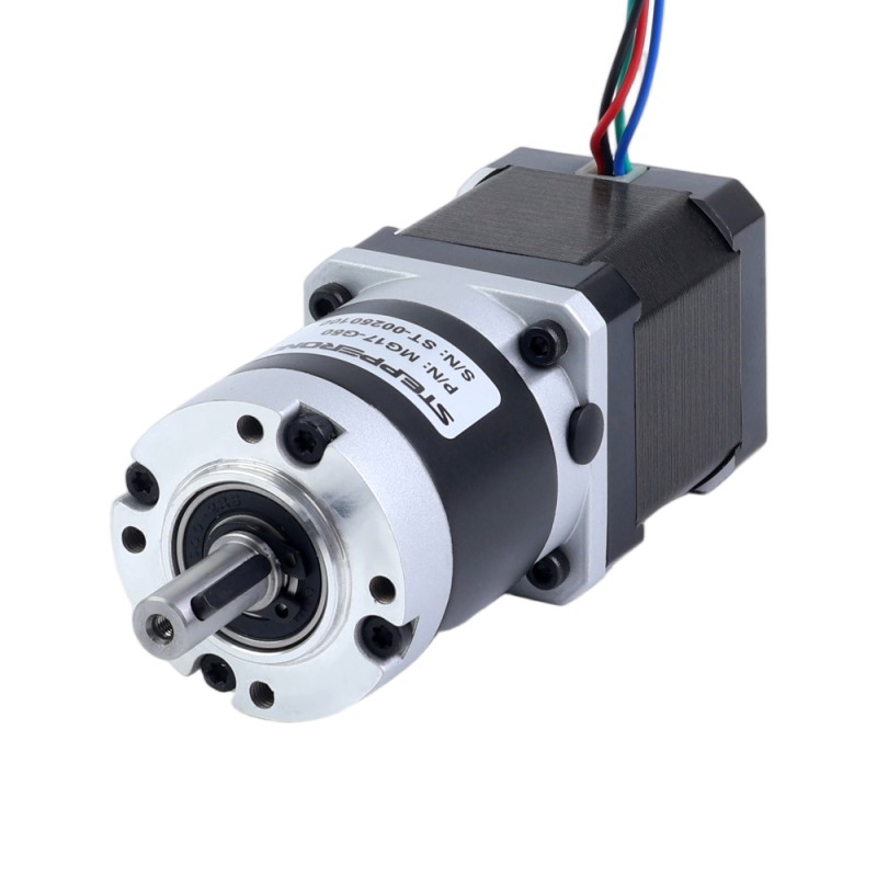 Nema 17 ステッピングモーター バイポーラ L=48mm w/ 減速比 100:1 MG シリーズプラネタリーギアボックス - 17HS19-1684S-MG100 | StepperOnline