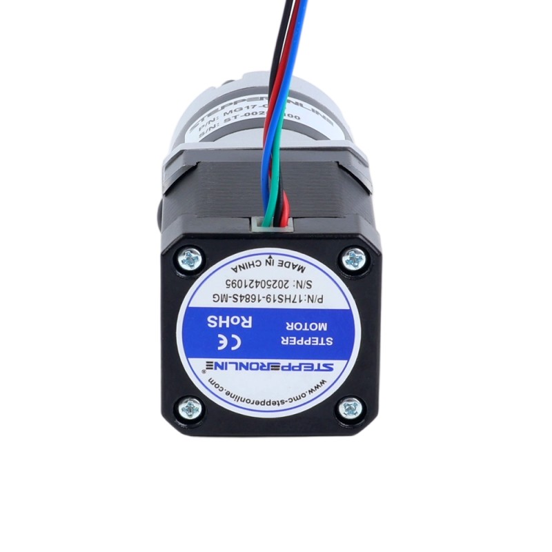 Nema 17 ステッピングモーター バイポーラ L=48mm w/ 減速比 100:1 MG シリーズプラネタリーギアボックス - 17HS19-1684S-MG100 | StepperOnline