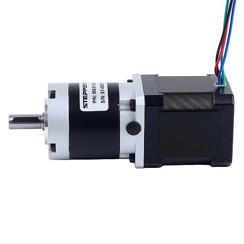 Nema 17 ステッピングモーター バイポーラ L=48mm w/ 減速比 20:1 MG シリーズプラネタリーギアボックス - 17HS19-1684S-MG20 | StepperOnline