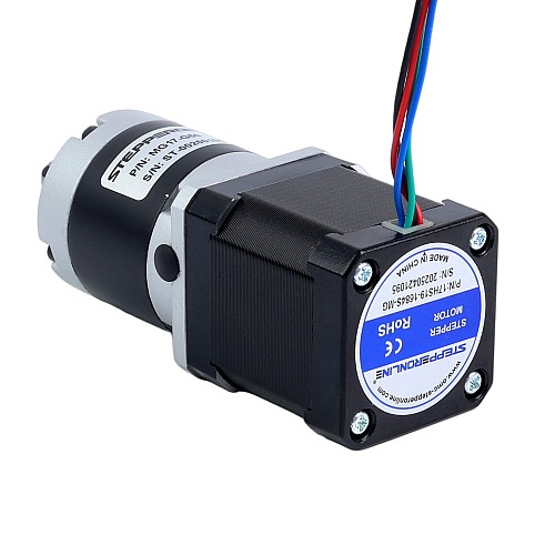 Nema 17 ステッピングモーター バイポーラ L=48mm w/ 減速比 20:1 MG シリーズプラネタリーギアボックス - 17HS19-1684S-MG20 | StepperOnline