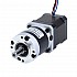 Nema 17 ステッピングモーター バイポーラ L=48mm w/ 減速比 50:1 MG シリーズプラネタリーギアボックス