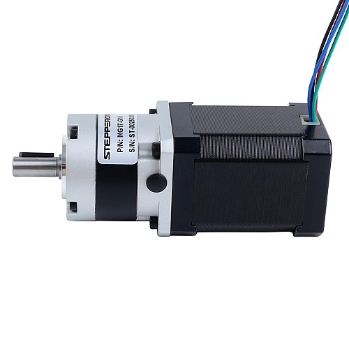 Nema 17 ステッピングモーター バイポーラ L=60mm w/ 減速比 10:1 MG シリーズプラネタリーギアボックス - 17HS24-2104S-MG10 | StepperOnline
