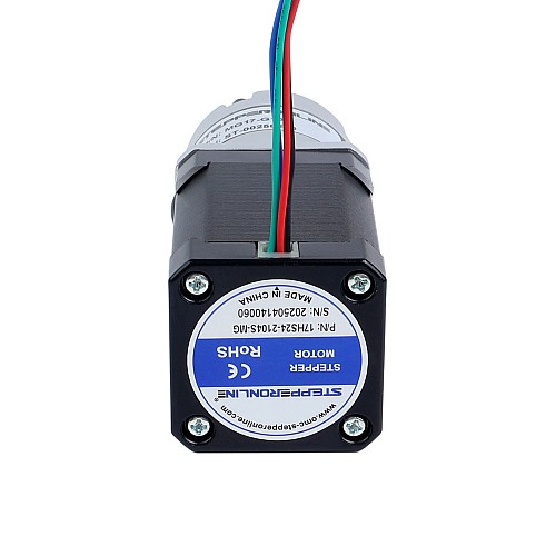 Nema 17 ステッピングモーター バイポーラ L=60mm w/ 減速比 10:1 MG シリーズプラネタリーギアボックス - 17HS24-2104S-MG10 | StepperOnline