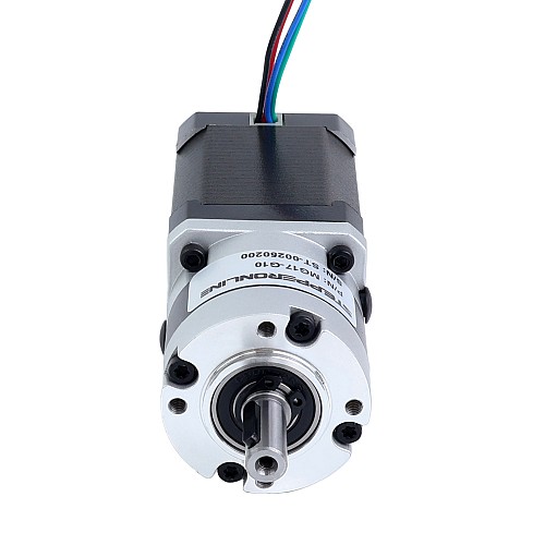 Nema 17 ステッピングモーター バイポーラ L=60mm w/ 減速比 10:1 MG シリーズプラネタリーギアボックス - 17HS24-2104S-MG10 | StepperOnline