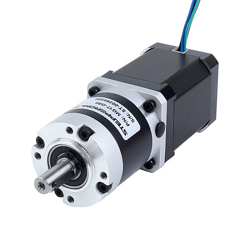 Nema 17 ステッピングモーター バイポーラ L=60mm w/ 減速比 50 MG シリーズプラネタリーギアボックス - 17HS24-2104S-MG50 | StepperOnline