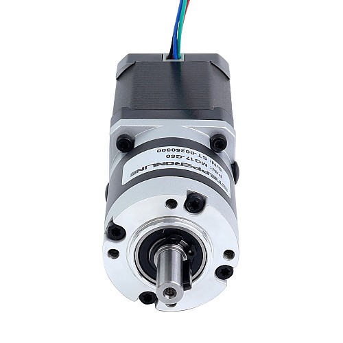 Nema 17 ステッピングモーター バイポーラ L=60mm w/ 減速比 50 MG シリーズプラネタリーギアボックス - 17HS24-2104S-MG50 | StepperOnline