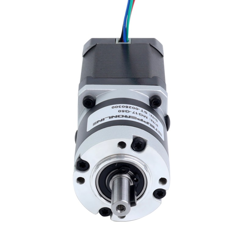 Nema 17 ステッピングモーター バイポーラ L=60mm w/ 減速比 50 MG シリーズプラネタリーギアボックス - 17HS24-2104S-MG50 | StepperOnline