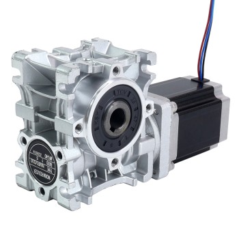 Nema 23 ステッピングモーター 76mm ギア比 5:1 ウォームギアボックスNMRVS30ウォームギア減速機