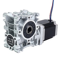 Nema 23 ステッピングモーター 76mm ギア比 15:1 ウォームギアボックスNMRVS30ウォームギア減速機