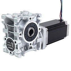 Nema 23 ステッピング モーター 113mm ギア比 15:1 ウォーム ギアボックス NMRVS30 ウォーム ギア減速機