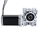 Nema 23 ステッピングモーター 113mm ギア比 30:1 ウォームギアボックスNMRVS30ウォームギア減速機 - 23HS45-4204S-RVS30-G30 | StepperOnline