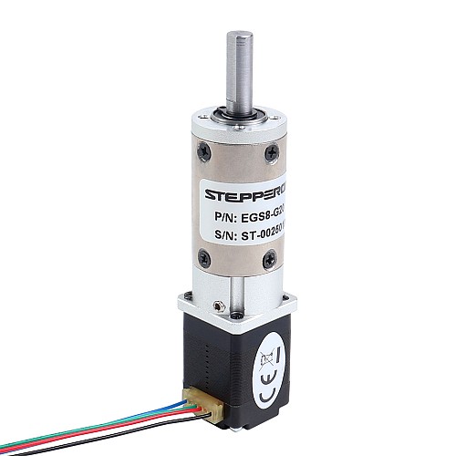 Nema 8 ステッピングモーター バイポーラ L=28mm 減速比20:1 EGシリーズプラネタリーギアボックス - 8HS11-0204S-EGS20 | StepperOnline