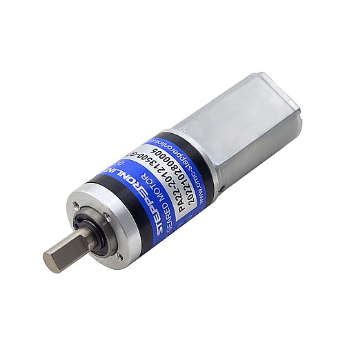 ブラシ付き 12V DC ギアモーター0.8Kg.cm/138RPM w/ 76:1 遊星ギアボックス