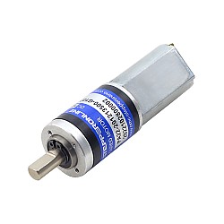 ブラシ付き 12V DC ギアモーター1.1Kg.cm/98RPM w/ 107:1 遊星ギアボックス