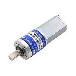ブラシ付き 12V DC ギアモーター0.27Kg.cm/456RPM w/ 22.56:1 遊星ギアボックス