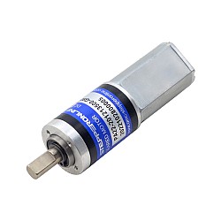 ブラシ付き 12V DC ギアモーター0.95Kg.cm/116RPM w/ 90.25:1 遊星ギアボックス