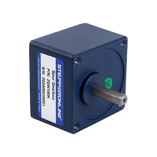 単相 220VAC 6W 50Hz フランジ 60mm ギア比 100:1 平歯車ボックス AC 誘導モーター