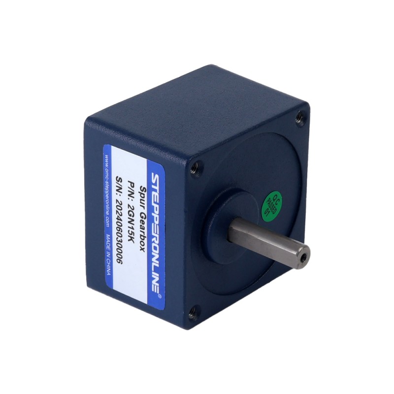 6W 110VAC 60Hz 6-103.33RPM 0.45Nm(63.73oz.in) フランジ 60mm 平歯車ボックス 単相 AC 可変速モーター - 2IK6RGN-A/2GN15K | StepperOnline