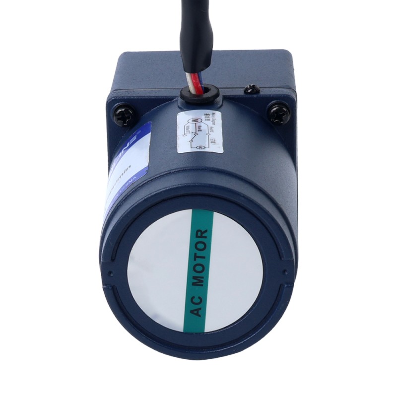 単相 110VAC 6W 60Hz フランジ 60mm ギア比 15:1 平歯車ボックス AC 誘導モーター