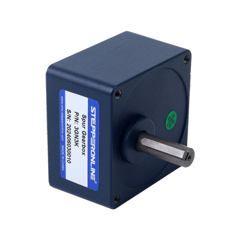 48V 40W 1000RPM ギアボックス付きブラシレス DC モーター 0.31Nm(43.90oz.in) 3:1 平ギアボックス - F3B40-48GN-30S/3GN3K | StepperOnline