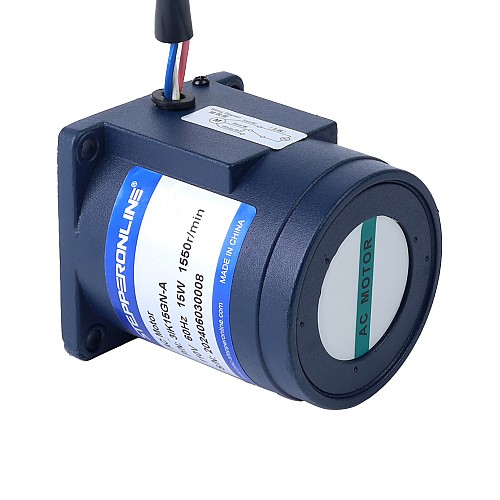 単相 110VAC 15W 60Hz フランジ 70mm ギア比 200:1 平歯車ボックス AC 誘導モーター
