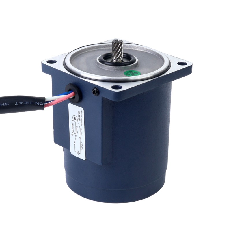 単相 110VAC 15W 60Hz フランジ 70mm ギア比 15:1 平歯車ボックス AC 誘導モーター