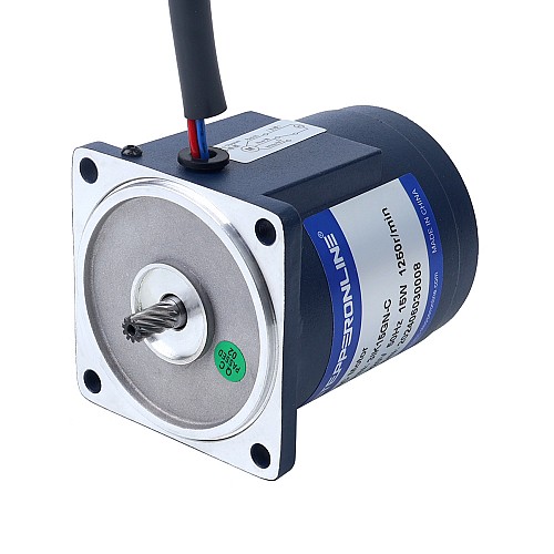単相 220VAC 15W 50Hz フランジ 70mm ギア比 15:1 平歯車ボックス AC 誘導モーター 単相 220VAC 15W 50Hz フランジ 70mm ギア比 15:1 平歯車ボックス AC 誘導モーター