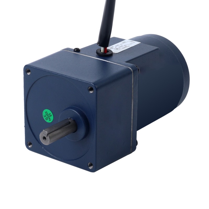 単相 220VAC 15W 50Hz フランジ 70mm ギア比 100:1 平歯車ボックス AC 誘導モーター