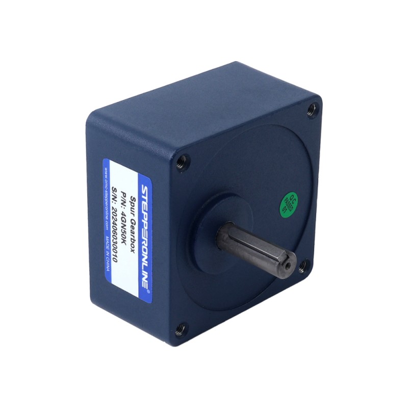 25W 110VAC 60Hz 1.8-31RPM 5.46Nm(773.20oz.in) フランジ 80mm 平歯車ボックス 単相 AC 可変速モーター - 4IK25RGN-A/4GN50K | StepperOnline