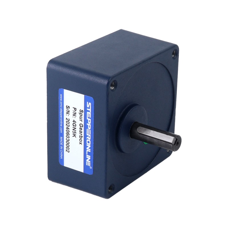 25W 110VAC 60Hz 18-310RPM 0.61Nm(86.38oz.in) フランジ 80mm 平歯車ボックス 単相 AC 可変速モーター - 4IK25RGN-A/4GN5K | StepperOnline