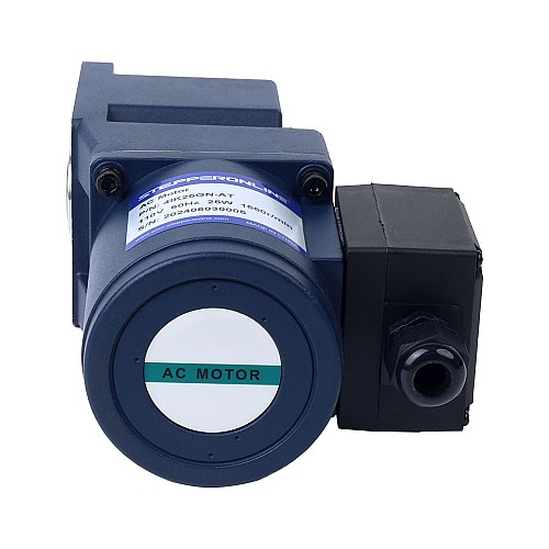 3相 220VAC/380VAC 25W 50/60Hz フランジ 80mm ギア比 15:1 直角ギアボックス AC 誘導モーター