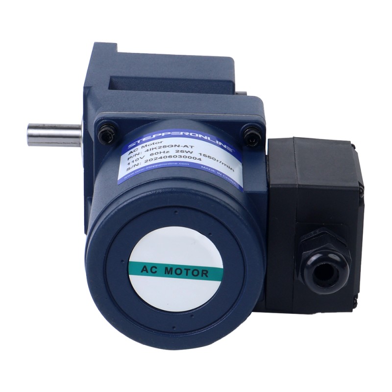 3相 220VAC/380VAC 25W 50/60Hz フランジ 80mm ギア比 20:1 直角ギアボックス AC 誘導モーター