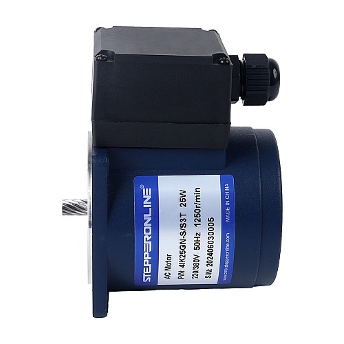 3相 220VAC/380VAC 25W 50/60Hz フランジ 80mm ギア比 15:1 直角ギアボックス AC 誘導モーター